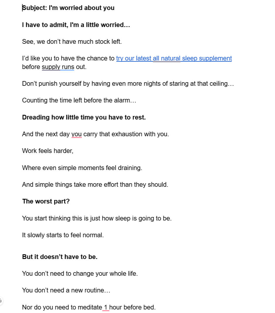 Scarcity Promotional Email